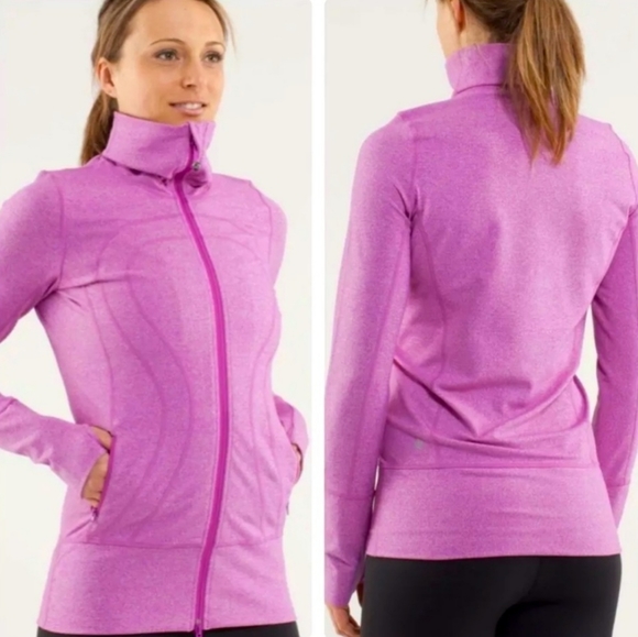 lululemon athletica Jackets & Blazers - Lululemon In Stride Jacket Heathered Ultra Violet 4